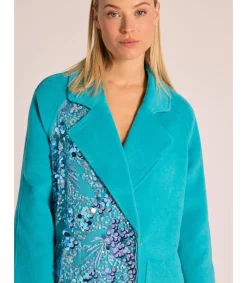 Alma en Pena Chaquetas|ABRIGO LARGO ABALORIOS