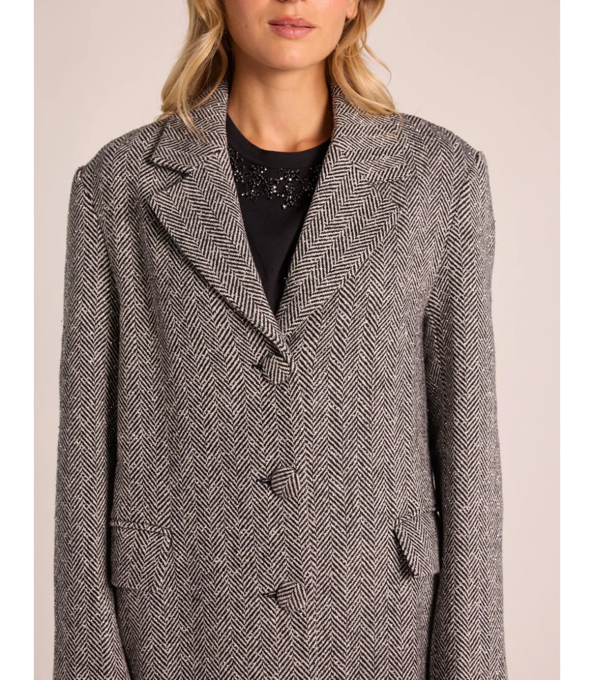 Alma en Pena Chaquetas|ABRIGO LARGO GRIS