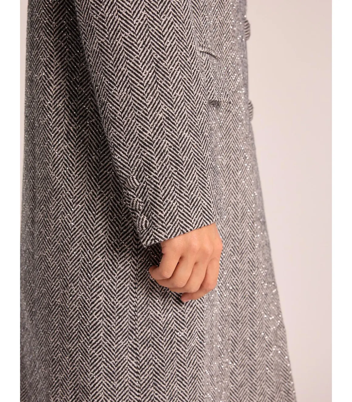 Alma en Pena Chaquetas|ABRIGO LARGO GRIS