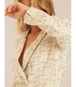 Alma en Pena Chaquetas|BLAZER TEXTURA BOTONES JOYA
