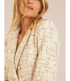 Alma en Pena Chaquetas|BLAZER TEXTURA BOTONES JOYA