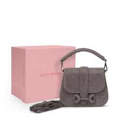 Alma en Pena Bolsos|BOLSO MANO CUBIERTO DE BRILLOS