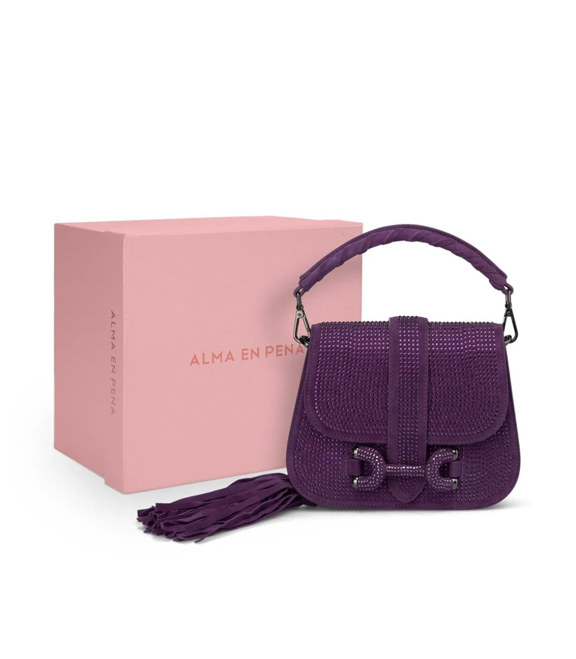 Alma en Pena Bolsos|BOLSO MANO CUBIERTO DE BRILLOS