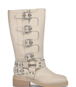 Alma en Pena Botas Planas|BOTA BIKER CON PEDRERÍA