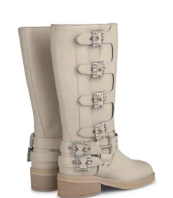 Alma en Pena Botas Planas|BOTA BIKER CON PEDRERÍA