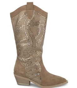 Alma en Pena Botas Planas|BOTA COWBOY CON PEDRERÍA