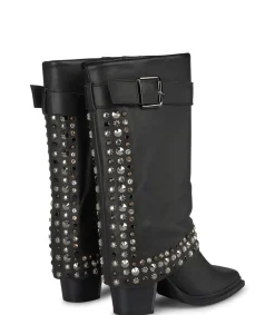 Alma en Pena Botas De Tacón|BOTA POLAINA TACHAS