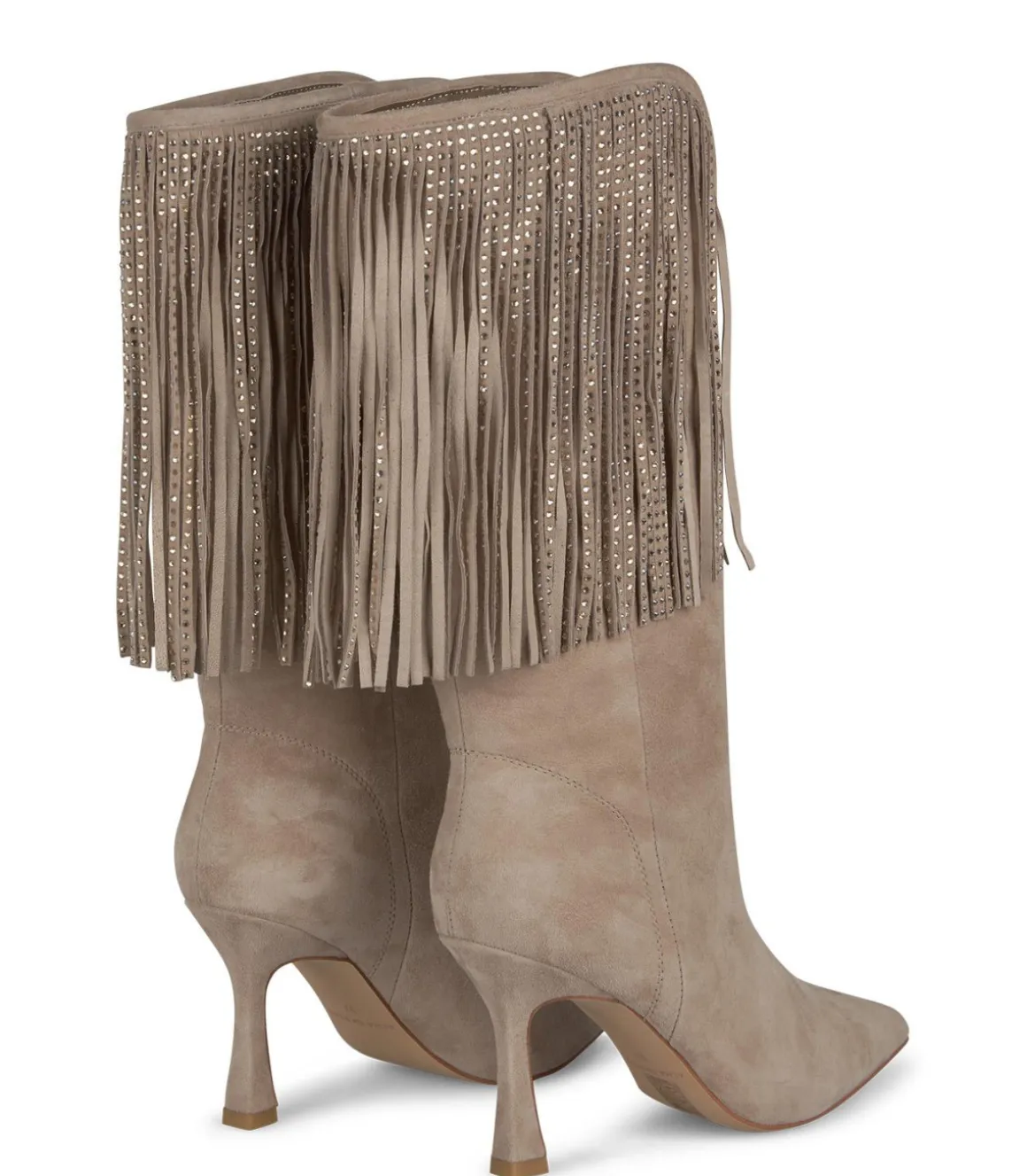 Alma en Pena Botas De Tacón|BOTA TACÓN CON FLECOS