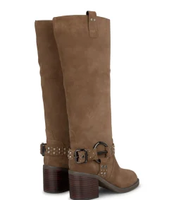 Alma en Pena Botas De Tacón|BOTA TACÓN CÍRCULO METALIZADO