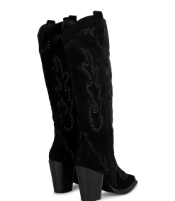 Alma en Pena Botas De Tacón|BOTA TACÓN PUNTERA AFILADA BRILLOS