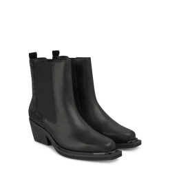 Alma en Pena Botines De Tacón|BOTÍN BRILLANTE CON ELÁSTICO