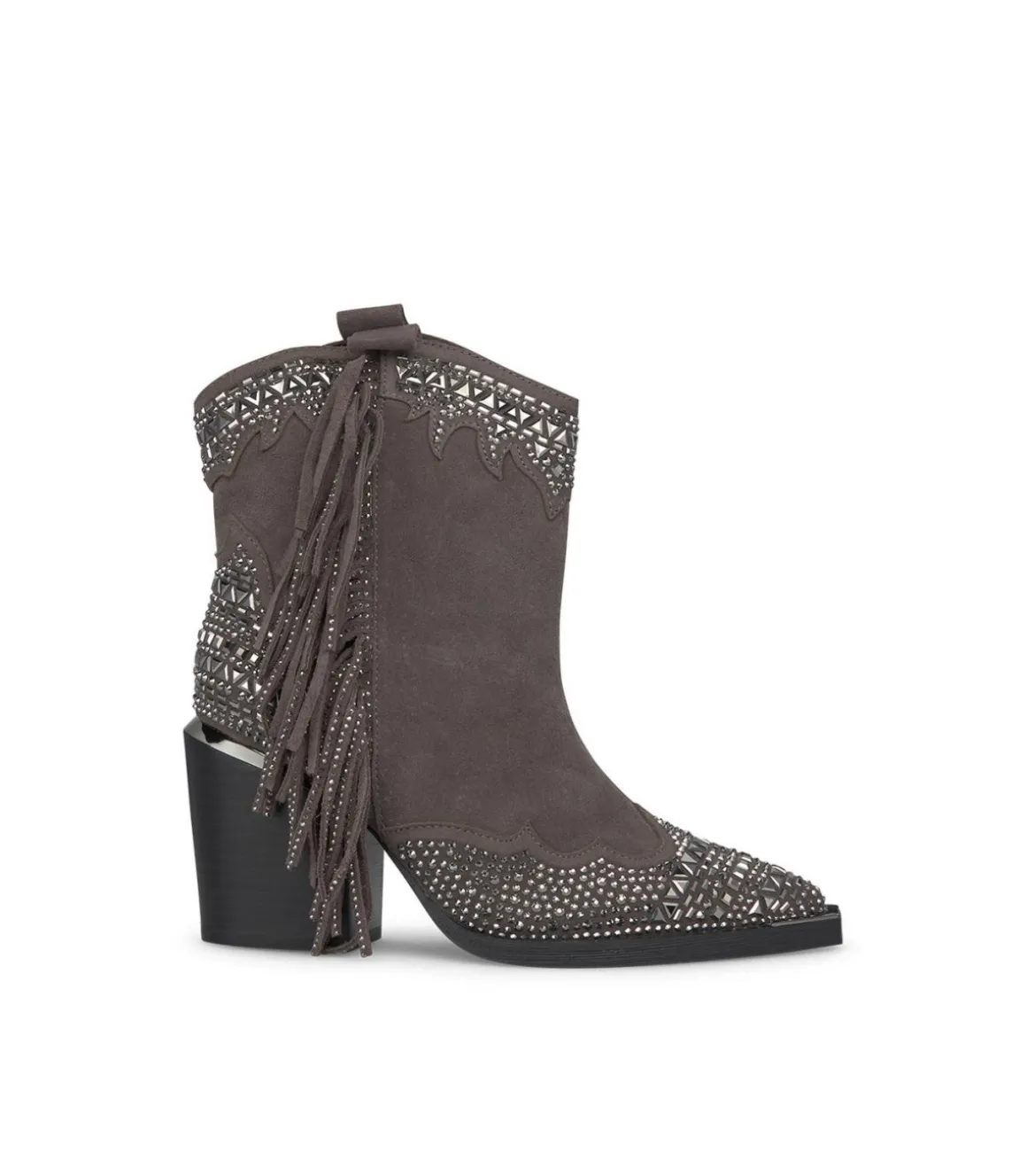 Alma en Pena Botines De Tacón|BOTÍN CON FLECOS LATERALES