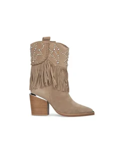 Alma en Pena Botines De Tacón|BOTÍN CON TACHAS Y FLECOS