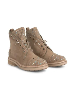 Alma en Pena Botines Planos|BOTÍN CORDONES CON TACHAS