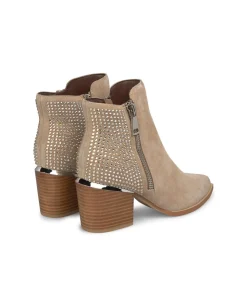 Alma en Pena Botines De Tacón|BOTÍN CREMALLERA CON BRILLOS
