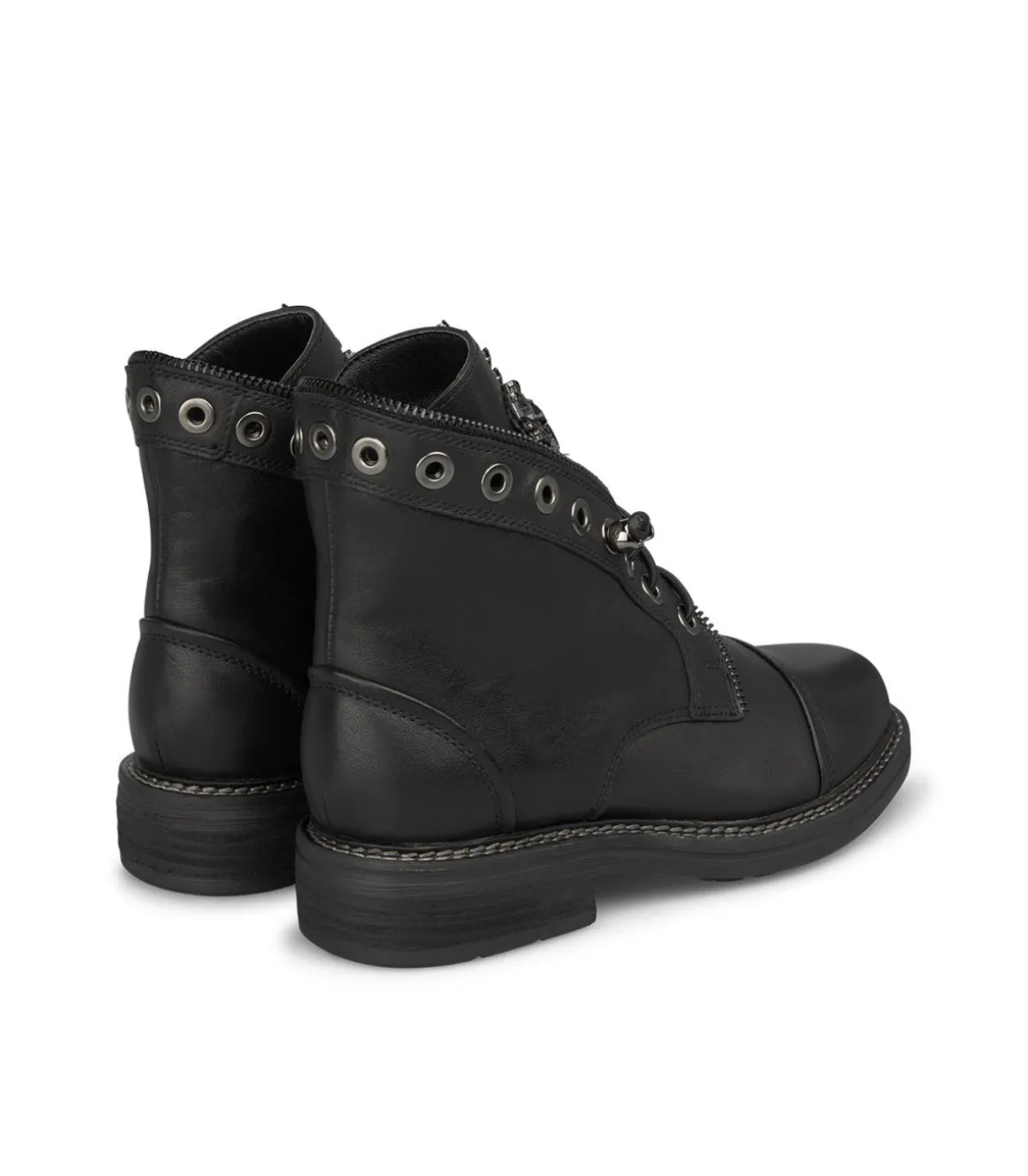 Alma en Pena Botines Planos|BOTÍN CREMALLERA CON PEDRERÍA