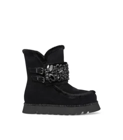 Alma en Pena Botines Planos|BOTÍN DE PELO CON CIERRE