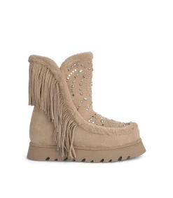 Alma en Pena Botines Planos|BOTÍN DE PELO CON FLECOS