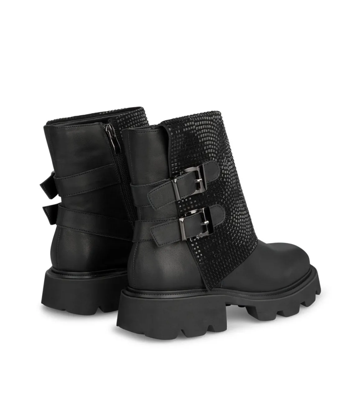 Alma en Pena Botines Planos|BOTÍN DOBLADO CON HEBILLAS