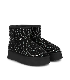 Alma en Pena Botines Planos|BOTÍN PELO CON TACHAS