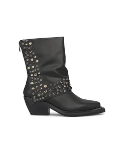 Alma en Pena Botines Planos|BOTÍN PLIEGUE TACHAS