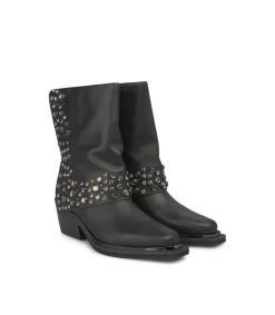 Alma en Pena Botines Planos|BOTÍN PLIEGUE TACHAS