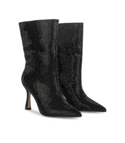 Alma en Pena Botines De Tacón|BOTÍN PUNTERA AFILADA BRILLOS