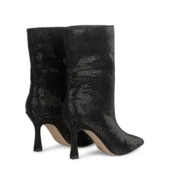 Alma en Pena Botines De Tacón|BOTÍN PUNTERA AFILADA BRILLOS