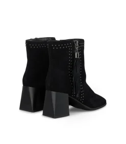 Alma en Pena Botines De Tacón|BOTÍN TACÓN BLOQUE CON BORLA