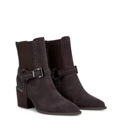 Alma en Pena Botines De Tacón|BOTÍN TACÓN TACHAS CON ELÁSTICO