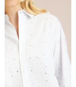 Alma en Pena Camisas|CAMISA CON DETALLES DE PEDRERÍA