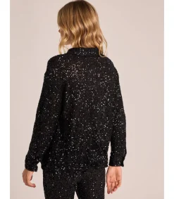 Alma en Pena Camisas|CAMISA CUBIERTA DE LENTEJUELAS