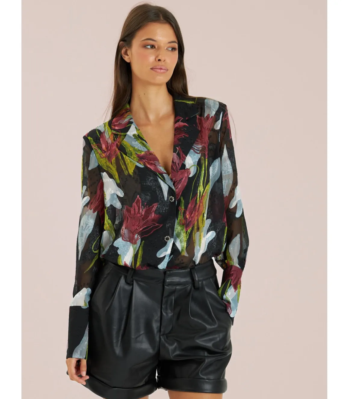 Alma en Pena Camisas|CAMISA SEMITRANSPARENTE