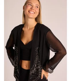 Alma en Pena Chaquetas|CHAQUETA CON ABALORIOS