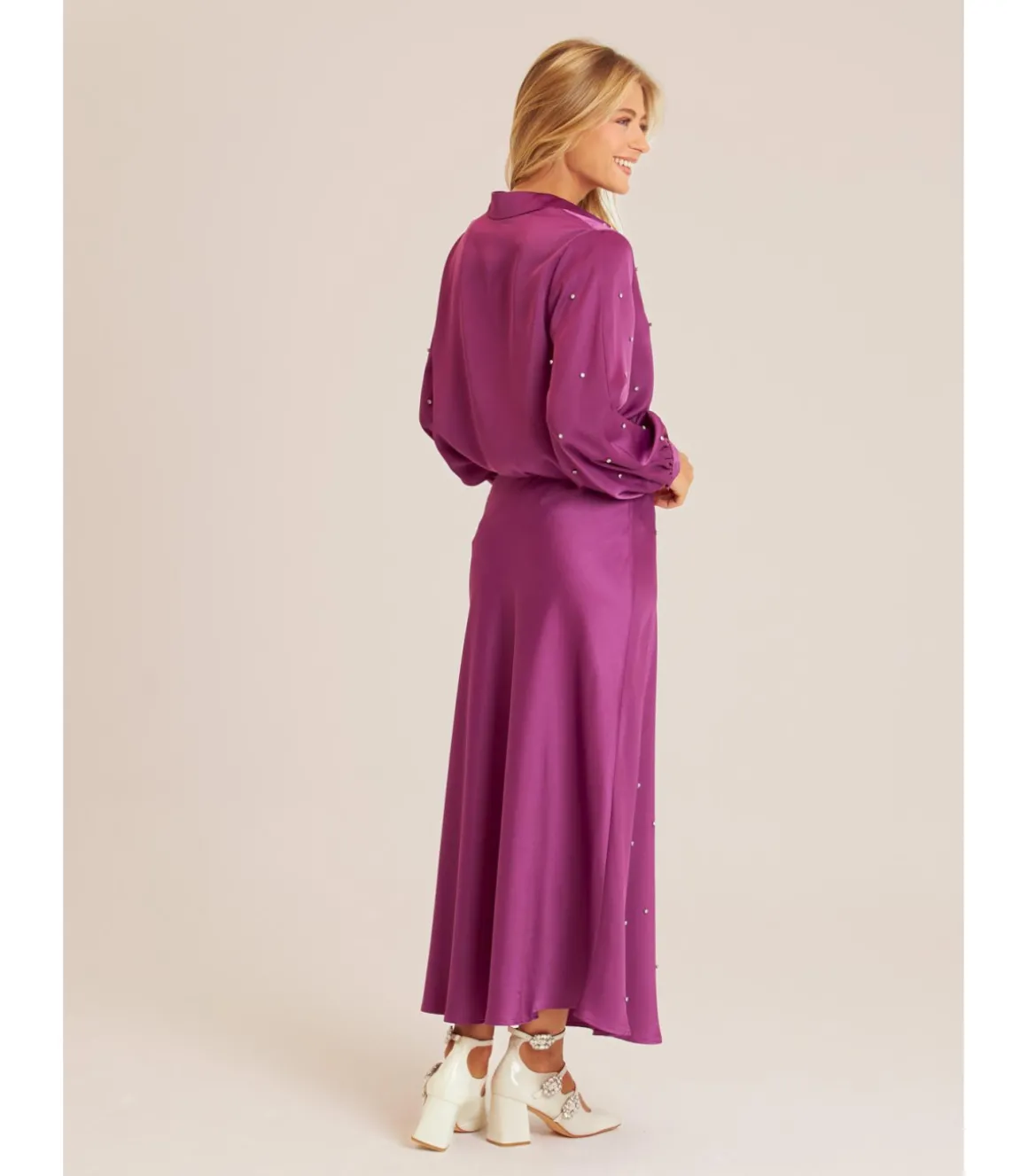 Alma en Pena Faldas|FALDA LARGA SATINADA PEDRERÍA