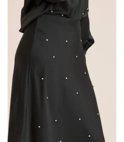 Alma en Pena Faldas|FALDA LARGA SATINADA PEDRERÍA