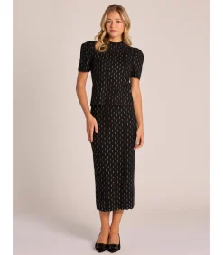 Alma en Pena Faldas|FALDA PUNTO DETALLES BRILLANTES