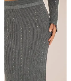 Alma en Pena Faldas|FALDA PUNTO HILO METALIZADO