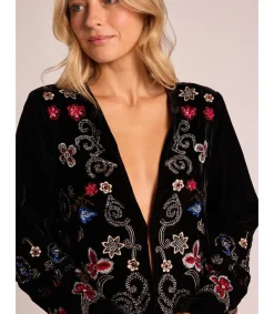 Alma en Pena Chaquetas|KIMONO TERCIOPELO BORDADOS