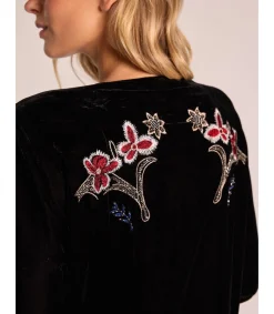 Alma en Pena Chaquetas|KIMONO TERCIOPELO BORDADOS