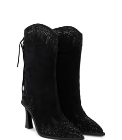 Alma en Pena Botas De Tacón|MEDIA BOTA CON FLECOS