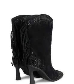 Alma en Pena Botas De Tacón|MEDIA BOTA CON FLECOS