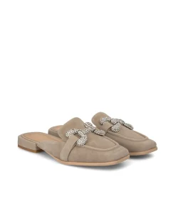 Alma en Pena Zapatos Planos|MULES CON HEBILLA DE STRASS