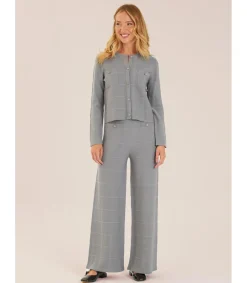 Alma en Pena Pantalones|PANTALÓN RECTO DE CUADROS