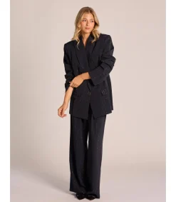 Alma en Pena Pantalones|PANTALÓN RECTO RAYAS PEDRERÍA