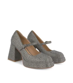 Alma en Pena Zapatos De Tacón|SANDALIA PEDRERÍA PUNTA CUADRADA