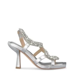 Alma en Pena Sandalias|SANDALIA TACÓN SERPIENTE BRILLOS