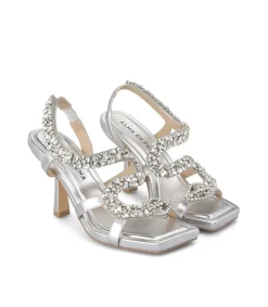 Alma en Pena Sandalias|SANDALIA TACÓN SERPIENTE BRILLOS