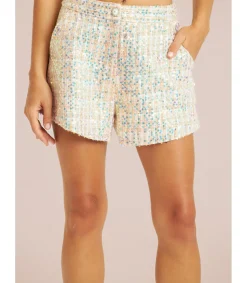 Alma en Pena Pantalones|SHORT LENTEJUELAS BOTÓN JOYA