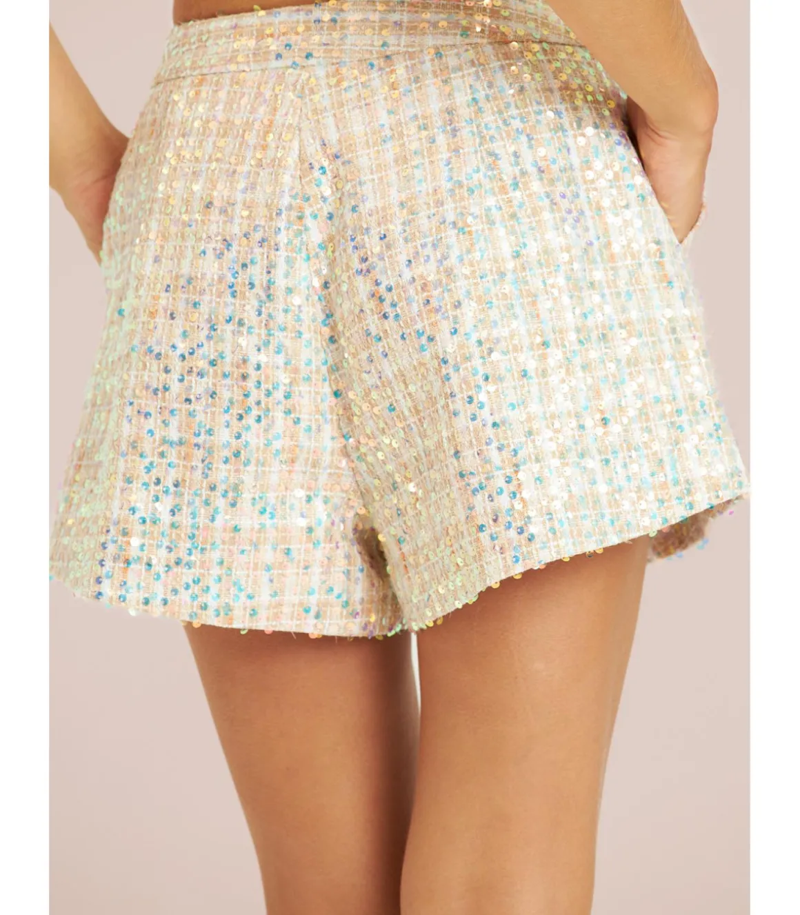 Alma en Pena Pantalones|SHORT LENTEJUELAS BOTÓN JOYA